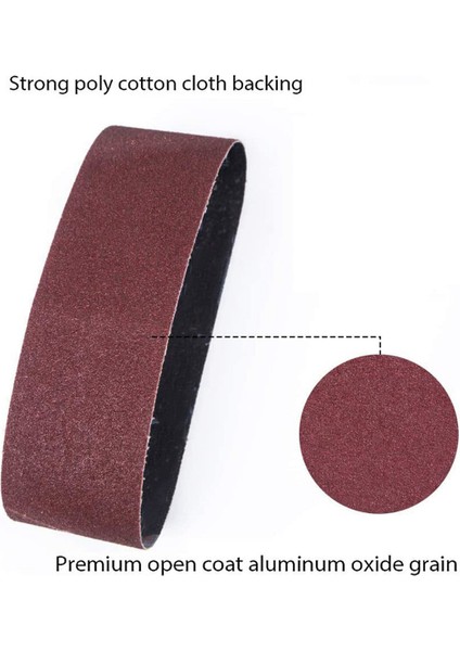 30 Adet Zımpara Kayışı, 100X610MM, 80/120/150/240/400 Bant Zımpara Taşlama Makinesi Için, Taşlama, Eğeleme Için (Yurt Dışından)