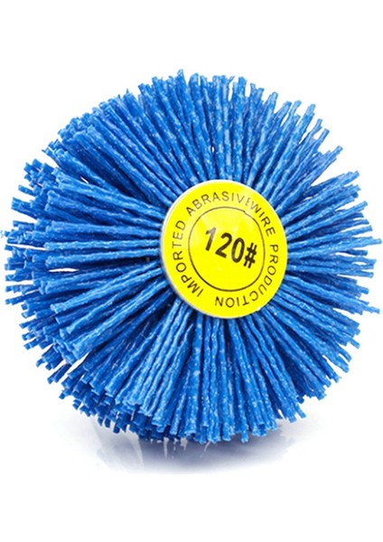 8 Adet 80X30X6MM Matkap Aşındırıcı Tel Taşlama Naylon Kıl Parlatma Fırçası Ahşap Mobilya Maun Kaplama (Yurt Dışından)