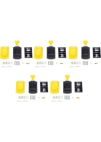 20V DCB201 Için 5x Pil Değiştirme Plastik Kasa,,, 3A 4A 5A Için 18V Li-Ion Pil Kapağı (Yurt Dışından)