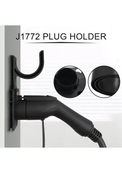 J1772 Konektörü Için 3x Kablo Tutucu Elektrikli Araç Şarj Cihazı Nozul-Kılıf Dock ve J-Hook Kombinasyonu (Yurt Dışından) modelleri