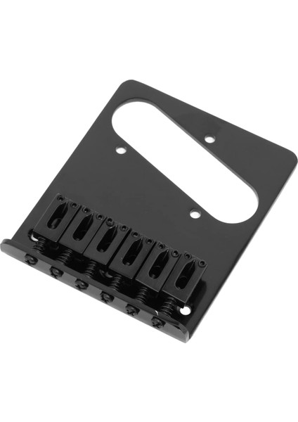 Tele Elektro Gitar Için 3x 6 Eyer Küllük Köprü Kuyruk Parçası (Siyah) (Yurt Dışından)