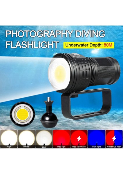 2x Profesyonel Dalış Fotoğraf El Feneri Kolu Dağı Scuba Flaş Işığı U-Tipi Kolu Dağı (Yurt Dışından)