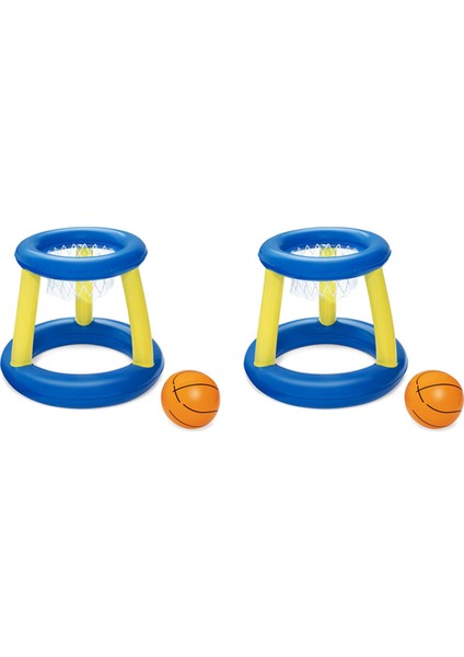 2x Su Basketbol Potası Havuz Şamandıra Şişme Oyun Oyna Yüzme Havuzu Oyuncak Su Sporları Oyuncak Havuz Yüzen Oyuncaklar (Yurt Dışından)