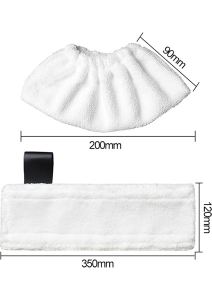 2set Buharlı Paspas Bezi Paçavraları Easyfix Sc2 Sc3 Sc4 Sc5 Mikrofiber Temizleme Pedi Kılıfı Temizleyici Aksesuarları (Yurt Dışından)