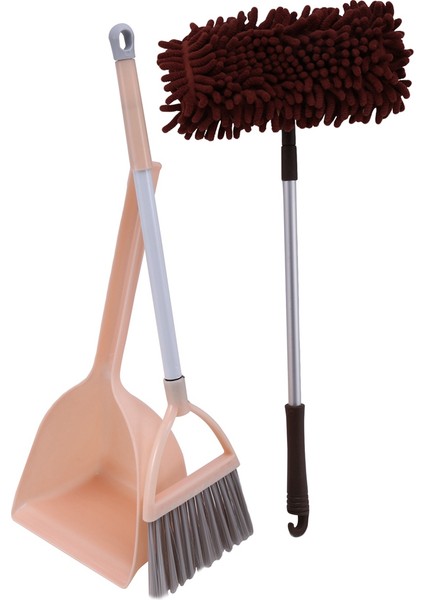 Çocuk Temizlik Seti 6'lı Set, Çocuk Temizlik Seti Dahildir. Süpürge, Çapa, Paspas. Renk: Yeşil, Turuncu Pembe, Kahverengi (Yurt Dışından)