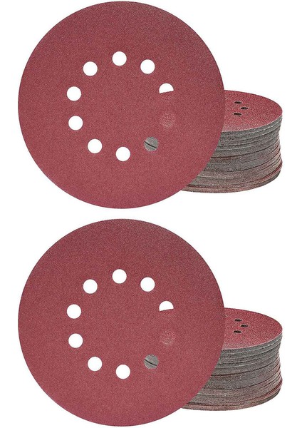 225MM Zımpara Diskleri, 50 Adet P120 Grit 10 Delik Yuvarlak Zımpara Pedleri, Alçıpan Zımpara Uzun Boyunlu Zımpara Zımpara Zürafa (Yurt Dışından)