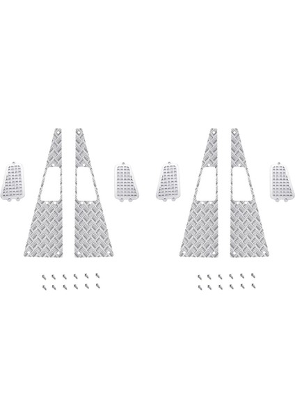 2 Takım Mn D90 D99S MN99S 1/12 Rc Araba Yükseltme Parçaları Metal Anti-Skid Plaka Emme Izgarası Aksesuarları (Yurt Dışından)