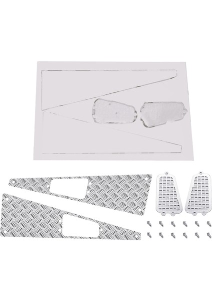 2 Takım Mn D90 D99S MN99S 1/12 Rc Araba Yükseltme Parçaları Metal Anti-Skid Plaka Emme Izgarası Aksesuarları (Yurt Dışından) fiyatları