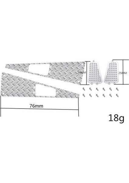 2 Takım Mn D90 D99S MN99S 1/12 Rc Araba Yükseltme Parçaları Metal Anti-Skid Plaka Emme Izgarası Aksesuarları (Yurt Dışından) modelleri