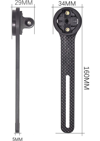 2x Karbon Fiber Bisiklet Bilgisayarı Montaj Bisiklet Yol Bisikleti Bisiklet Bilgisayar Metre Montaj Tutucu Montaj Için (Yurt Dışından)