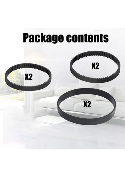 Proheat 2x Revolution Temizleyici Modelleri 1986,1964,2007,2007P Için 12 Adet Yedek Vakum Kayışı Seti (Yurt Dışından)
