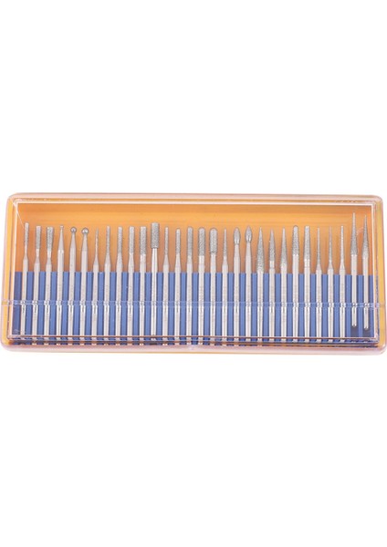90 Adet Bur Elmas Taşlama Kafa Seti Kaplamalı Oyma Çapakları Döner Aracı Bit Grit 120 Shank 3mm 1/8 Inç Araçlar Için (Yurt Dışından)