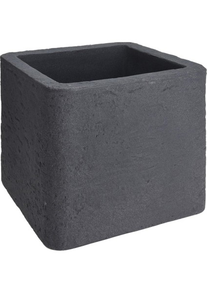 Namook Gri Plastik Taş Tasarım Saksı 39 x 33 cm
