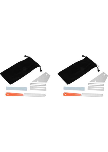 2x Gitar Fret Taçlandırma Dosya Tesviye Aracı Taşlama Koruyucuları Onarım Parçası Seti Gitar Tamir Aracı Aksesuarları (Yurt Dışından)