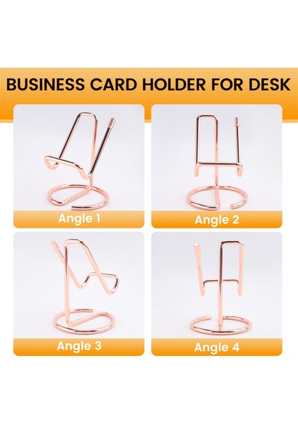 Masa Için Kartvizitlik, Metal Sergileme Standı, Ofis Masaüstü Adı (Gül Altını) (Yurt Dışından) indirimleri