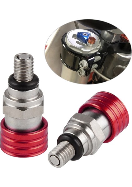 8x Motocross M5X0.8CM Çatal Hava Tahliye Tahliye Vanası YZ85 YZ125 YZ250 YZ450F 250RX Kırmızı (Yurt Dışından)