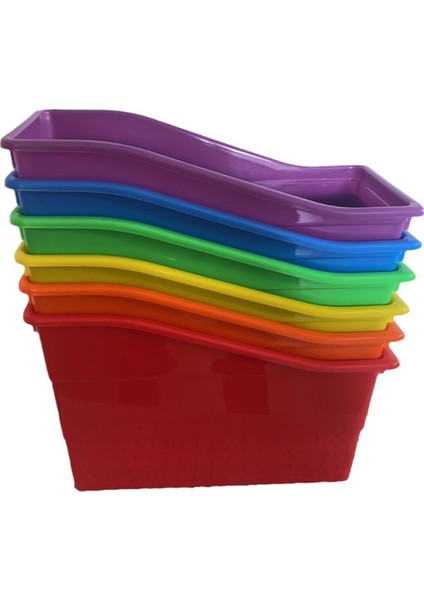 Kitap ve Klasör Tutucu, Sınıf Için, Plastik Dikey Depolama Düzenleyici Klasörler, Ofis Organizasyonu, 6 Adet (Yurt Dışından)