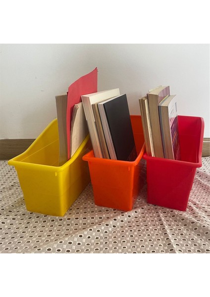Kitap ve Klasör Tutucu, Sınıf Için, Plastik Dikey Depolama Düzenleyici Klasörler, Ofis Organizasyonu, 6 Adet (Yurt Dışından)