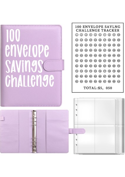 100 Tasarruf Mücadeleleri Zarflı Kitap, A5 Zarf Mücadelesi Dosyası, Nakit Zarflı-Tasarruf Mücadeleleri() (Yurt Dışından)