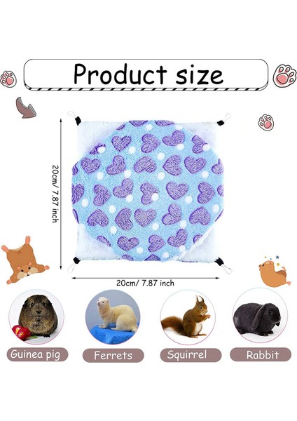 4 Adet Gine Domuzu Sıçan Hamak Gine Domuzu Hamster Gelincik Asılı Hamak Oyuncaklar Yatak Küçük Hayvanlar Için Küçük (Yurt Dışından)