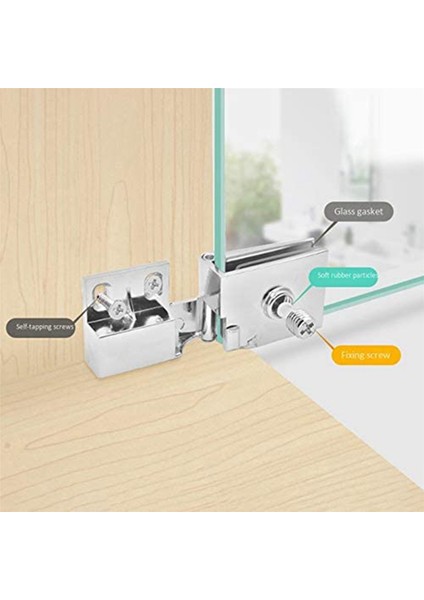 24'lü Paket Cam Kapı Menteşeleri Cam Dolap Kapı Menteşesi Cam Şarap Dolabı Menteşesi Cam Teşhir Menteşesi (Yurt Dışından) fırsatları