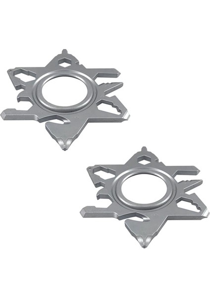 2 Adet Taşınabilir Çok Fonksiyonlu Kar Tanesi Anahtarı Alaşımlı Çelik Altıgen Evrensel 15 In 1 Sekizgen Tornavida Ev Aracı (Yurt Dışından)