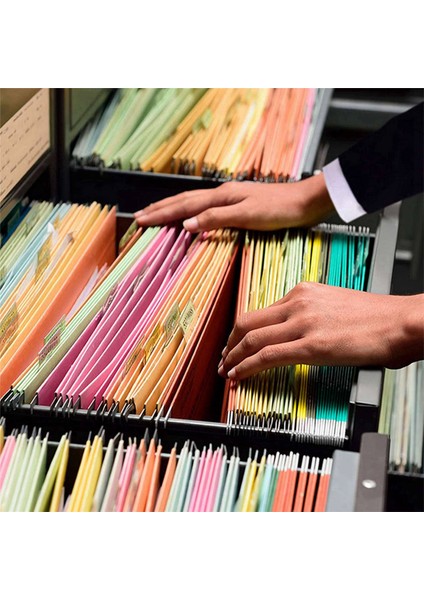 240 Set Çok Renkli Askılı Dosya Klasörü Sekmeleri Boş Ekler ile 2 Inç Plastik Klasörler Için (Yurt Dışından)
