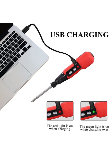 Akülü Tornavida 3.6V 900MAH Li-Ion Pil USB Şarj LED Çalışma Işığı ile Taşınabilir Güç Tornavida (Yurt Dışından) modelleri