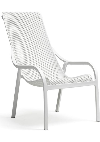 Net Lounge beyaz Bahçe Dinlenme Koltuğu