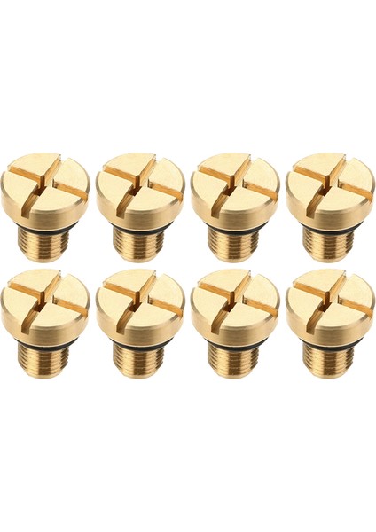 8x 17111712788 Radyatör Taşması Soğutucu Genleşme Tankı Hava Alma Vidası Altın E36 E39 E46 Vb. (Yurt Dışından)