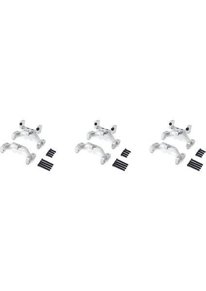 3x Mn D90 D91 D96 MN99S 1/12 Rc Araba Yükseltme Parçaları Metal Çekme Çubuğu Tabanı Koltuk ve Aks Yukarı Servo Braketi, Gümüş (Yurt Dışından)