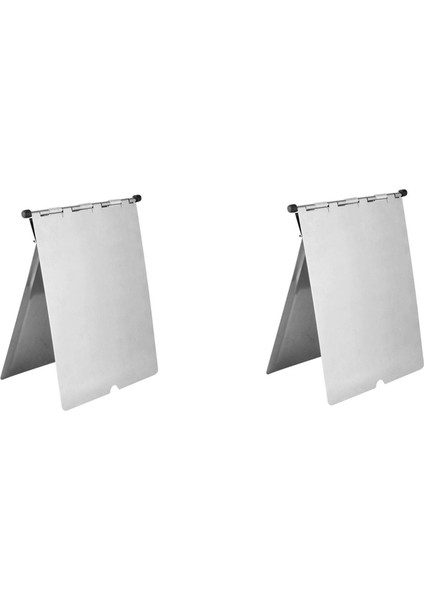 2x Metal Pano A4 Paslanmaz Çelik Hasta Kayıt Klasörleri Pano Klasör Ofis Okul Öğretmen Doktor Hemşire Için (Yurt Dışından)
