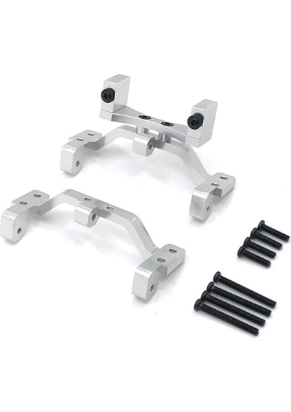 3x Mn D90 D91 D96 MN99S 1/12 Rc Araba Yükseltme Parçaları Metal Çekme Çubuğu Tabanı Koltuk ve Aks Yukarı Servo Braketi, Gümüş (Yurt Dışından)