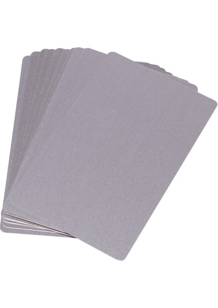 Çok Renkli Alüminyum Kartvizit Boş Kazınmış Metal Etiket Malzemesi Dıy Kart Için Cnc Gravür (160) (Yurt Dışından)