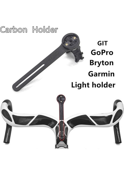 2x Karbon Fiber Bisiklet Bilgisayarı Montaj Bisiklet Yol Bisikleti Bisiklet Bilgisayar Metre Montaj Tutucu Montaj Için (Yurt Dışından) fırsatları