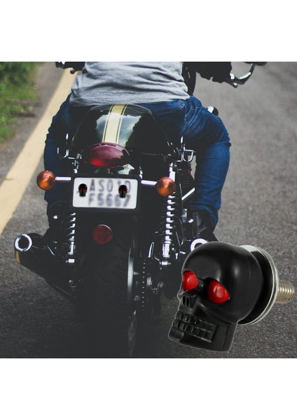 1 Çift Motosiklet Kafatası Plaka Çerçevesi Vidaları Montaj Vidası Siyah (Yurt Dışından) fiyatları