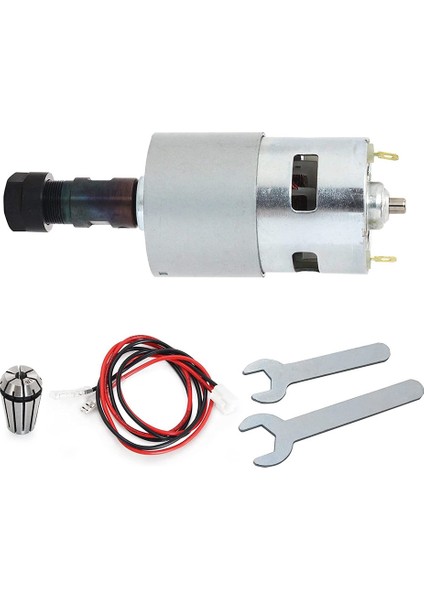 Dc Motor Cnc 775 Mil Motoru 100 W 12-24VDC 20000RMP + ER11 Collet Dıy Mini Cnc 3018 3018PRO 3018PRO-MAX 3018PRO-N (Yurt Dışından)