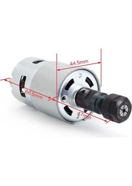 Dc Motor Cnc 775 Mil Motoru 100 W 12-24VDC 20000RMP + ER11 Collet Dıy Mini Cnc 3018 3018PRO 3018PRO-MAX 3018PRO-N (Yurt Dışından)