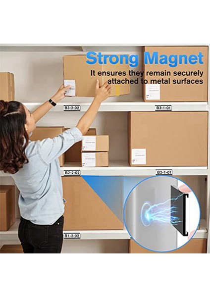 60 Paket C Kanal Manyetik Etiket Tutucular 1 x 3 Inç Mıknatıslı Isim Etiketleri Metal Beyaz Tahta Için Alet Kutusu Etiketleri (Yurt Dışından)