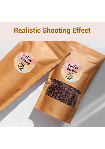 Nakliye Etiketi Yazıcı Sticker Yuvarlak Kare Dıy Logo Tasarımı Küçük Işletme 2x2 750 Adet Sarı (Yurt Dışından)