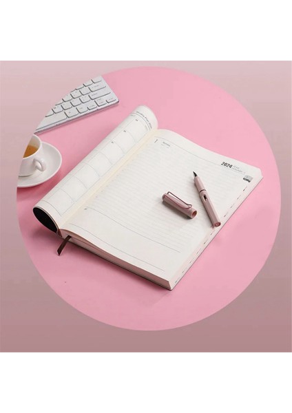 2024 Siyah Plan Defteri Takvim Kalınlaştırılmış Günlük Haftalık Ofis Okul Malzemeleri (Yurt Dışından) fırsatları