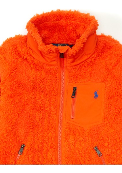 Turuncu Çocuk Peluş Hırka modelleri