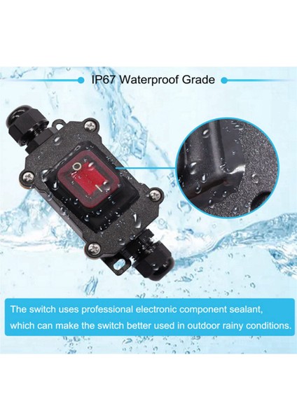 5x IP67 Su Geçirmez Hat Içi Anahtar 12V Dc 20A Yüksek Akım Gücü Su Geçirmez Anahtar (Yurt Dışından) indirimleri