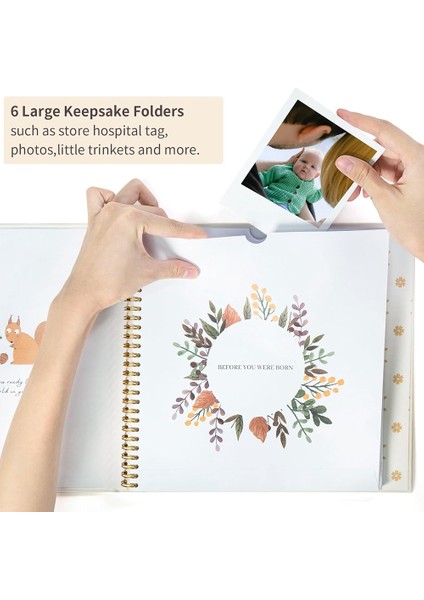 Bebek Anı Defteri Scrapbook Fotoğraf Albümü Hamilelik Günlüğü Sevimli Hayvan Hatıra Kaydı Büyüme Günlüğü El Hesabı A (Yurt Dışından) modelleri