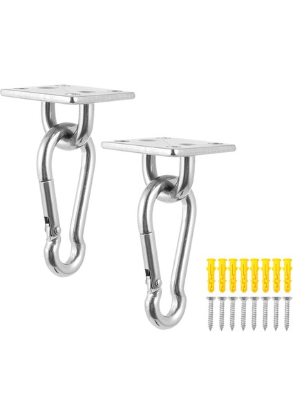 4x Tavan Süspansiyon Kiti, Duvar Kancaları, Kanca Halat Çekme Döngüsü, Kare Göz Plakası, Ağır Hizmet Spor Salonu Hava Eğitim Kancası (Yurt Dışından) fiyatları