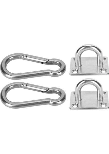 4x Tavan Süspansiyon Kiti, Duvar Kancaları, Kanca Halat Çekme Döngüsü, Kare Göz Plakası, Ağır Hizmet Spor Salonu Hava Eğitim Kancası (Yurt Dışından) indirimleri