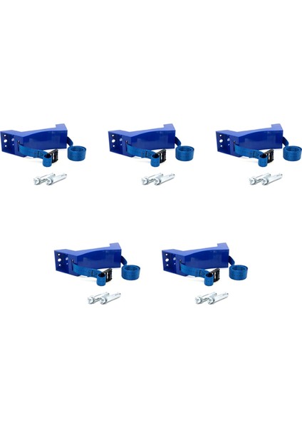 5x Silindire Monte Braket Gaz Silindir Braketi Rv Karavan Için Dayanıklı Abs Gaz Silindir Tutucu, Mavi (Yurt Dışından)