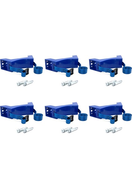 6x Silindire Monte Braket Gaz Silindir Braketi Rv Karavan Için Dayanıklı Abs Gaz Silindir Tutucu, Mavi (Yurt Dışından)
