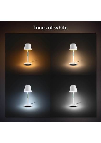 Hue Go Belle Beyaz Taşınabilir Masa Lambası modelleri