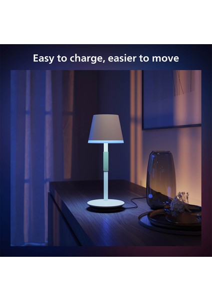 Hue Go Belle Beyaz Taşınabilir Masa Lambası fırsatları